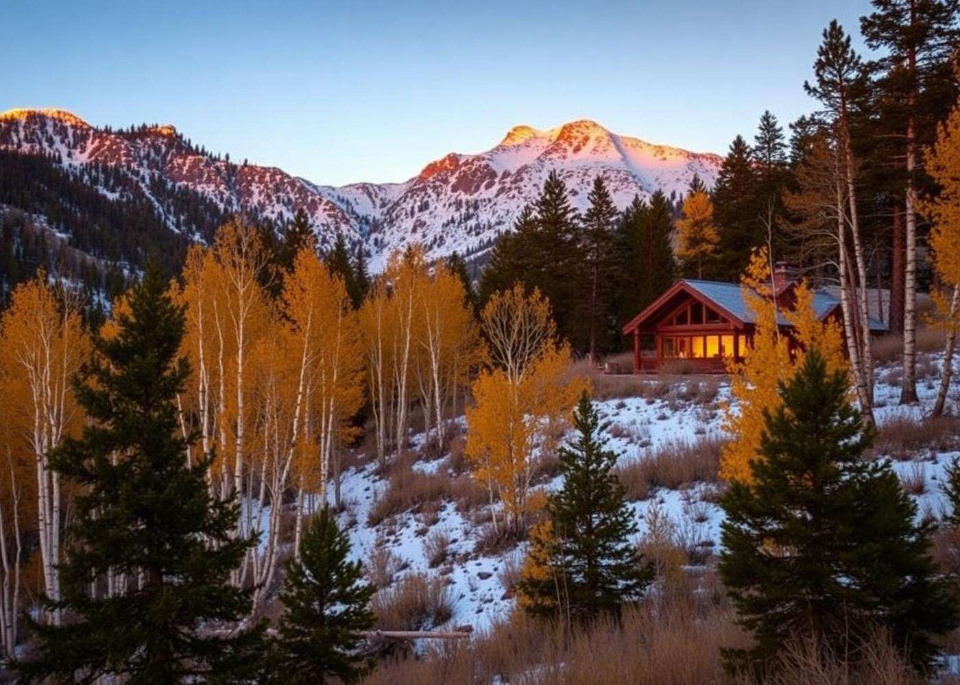 Sundance mountains and private cabin setting for the VIP experience